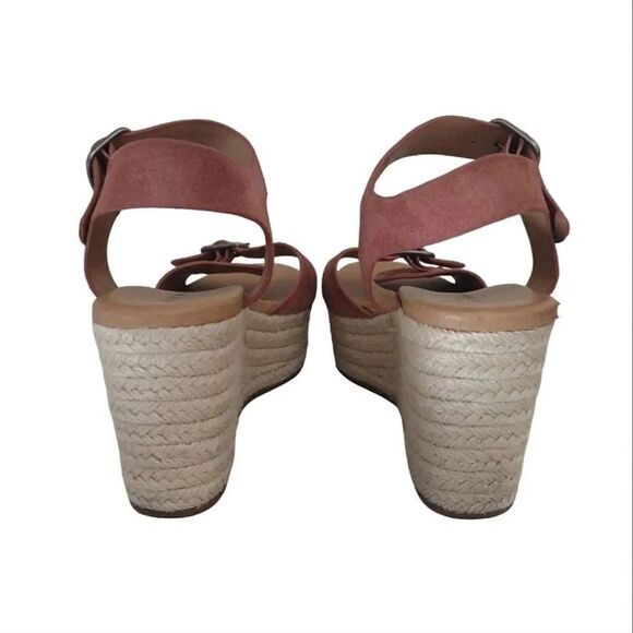 Lucky Brand Rose Naveah Suede Platform Espadrilles Sandals 7.5 - Picture 9 of 16